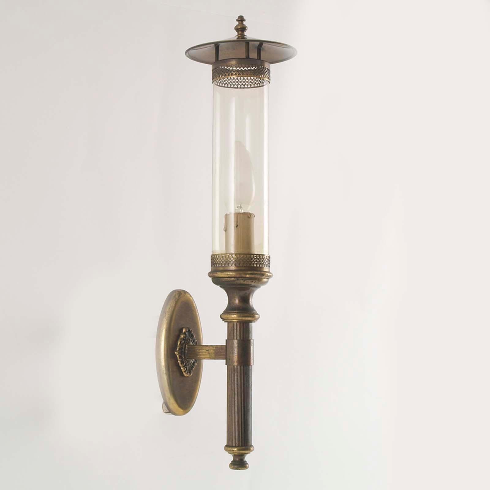 Art Deco Florence Chandelier with Sconces, Burnished Brass, by Florence Art For Sale 7