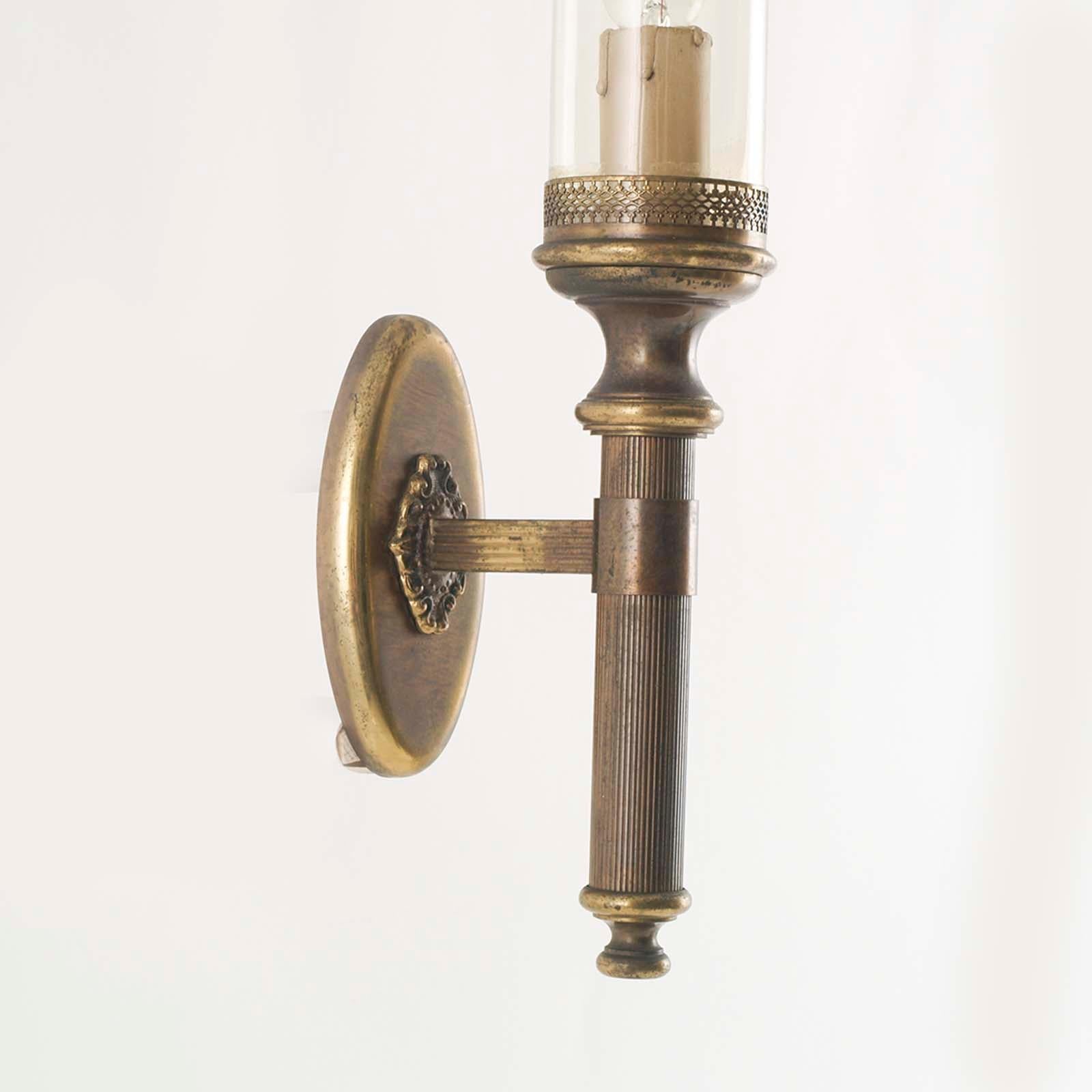 Art Deco Florence Chandelier with Sconces, Burnished Brass, by Florence Art For Sale 8