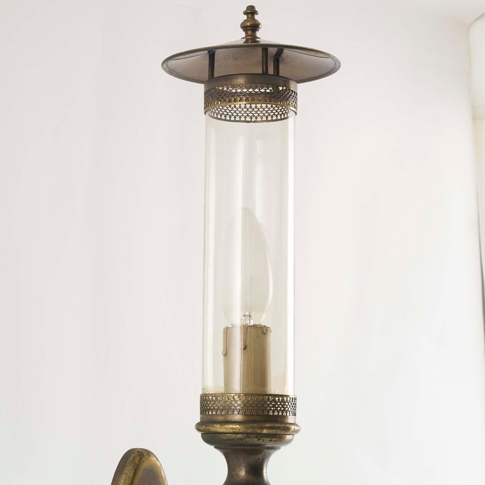 Art Deco Florence Chandelier with Sconces, Burnished Brass, by Florence Art For Sale 9