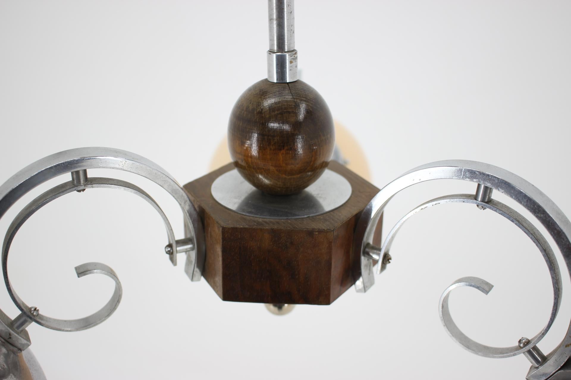 Czech Art Deco Chandelier, 1930s