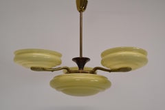 Art deco Chandelier, Czechoslovakia, 1930's.