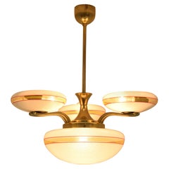 Art Deco Chandelier, Czechoslovakia, 1930's