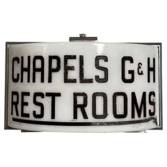 Art Deco Chapel Sign Wall Sconce Light