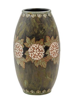 ART DECO Charles CATTEAU Vase for Boch Keramis "Flower" 1920