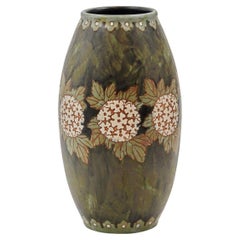 ART DECO Charles CATTEAU Vase for Boch Keramis "Flower" 1920