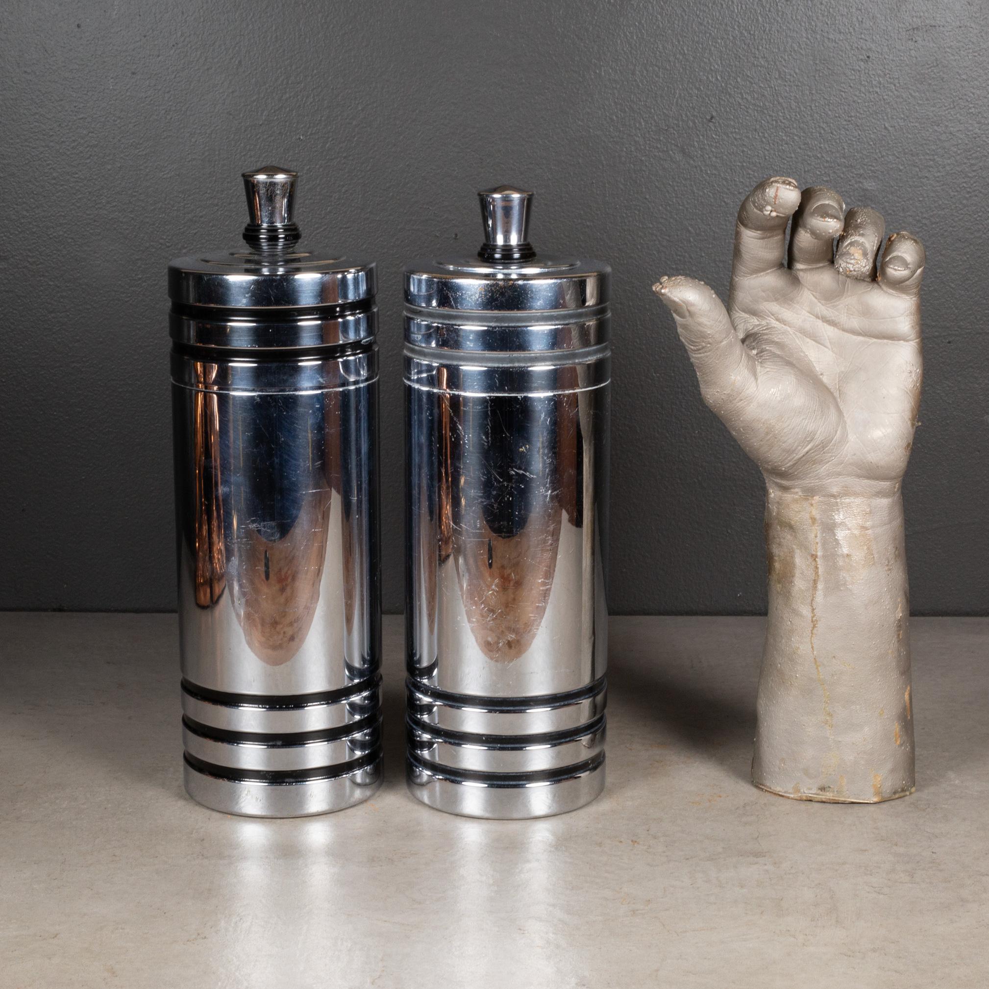 Rame Shakers da cocktail Art Deco Chase 