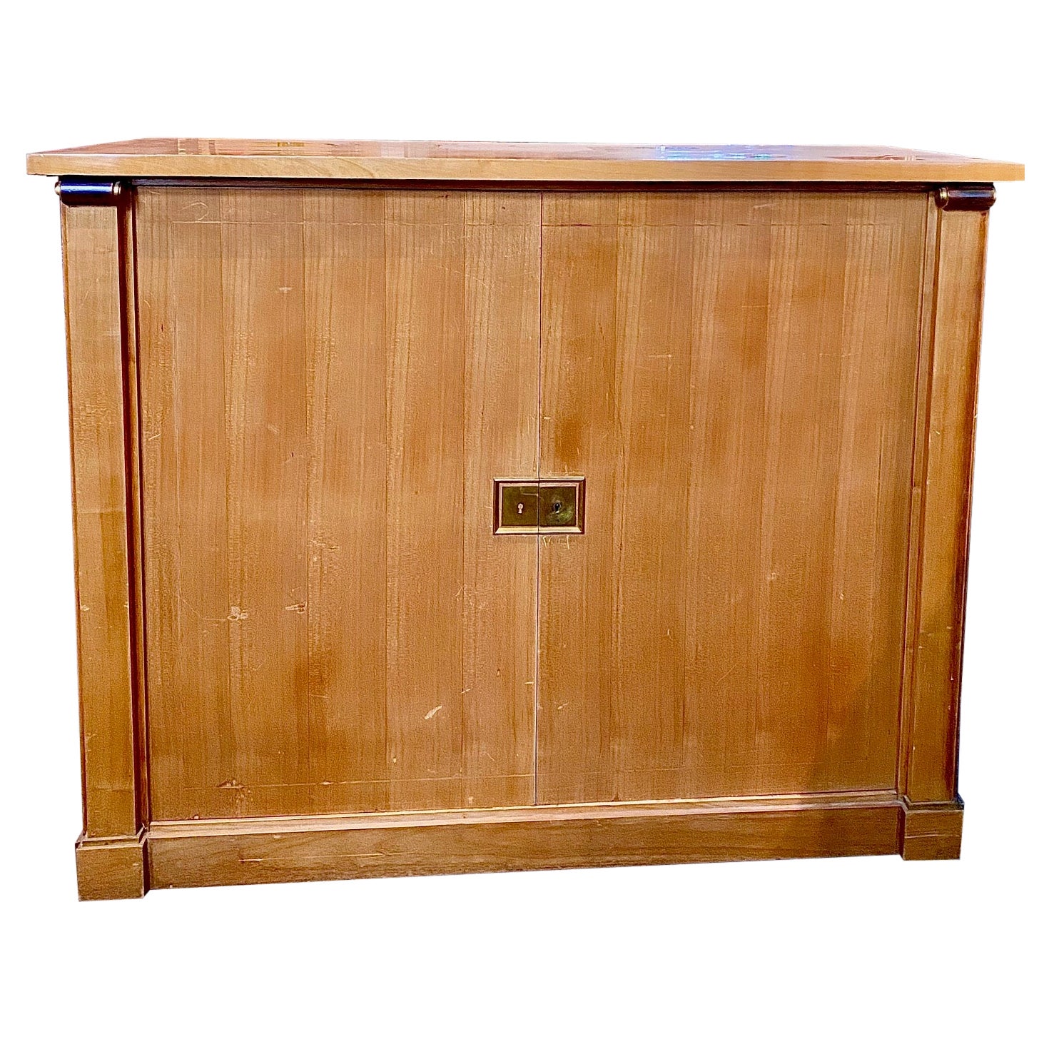 Meuble de rangement Art Déco en merisier de Maurice Rinck en vente