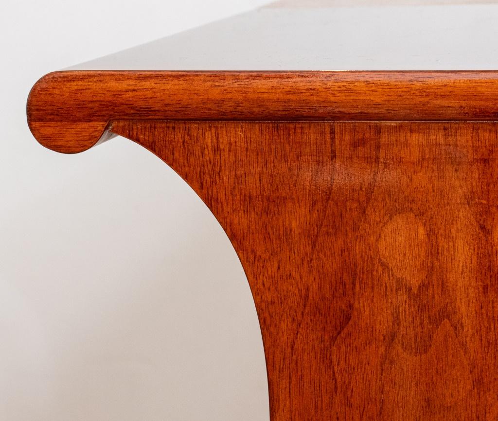20th Century Art Deco Cherrywood Kneehole Desk For Sale