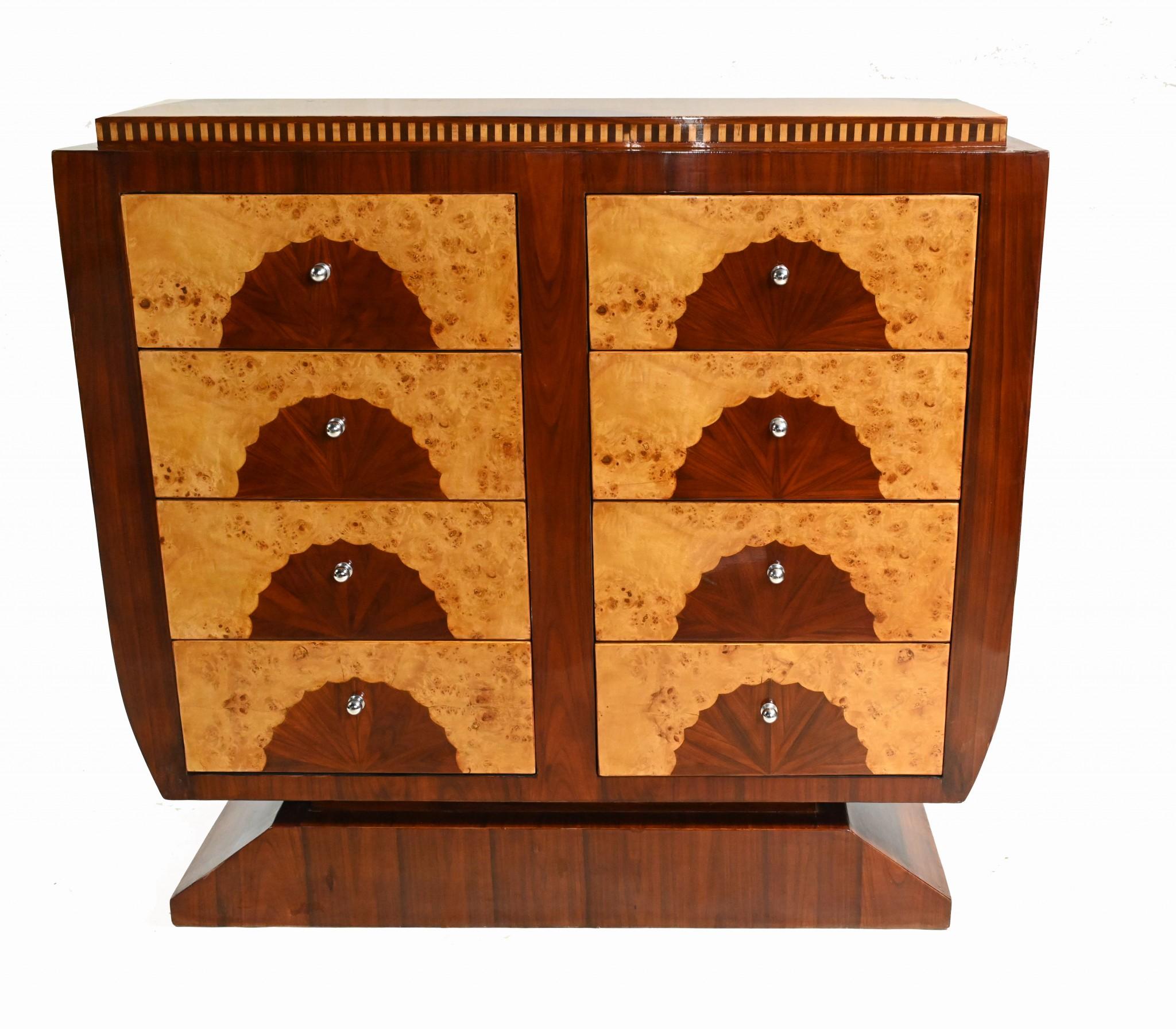 Art Deco Chest Drawers Vintage Roaring Twenties Commode For Sale 1