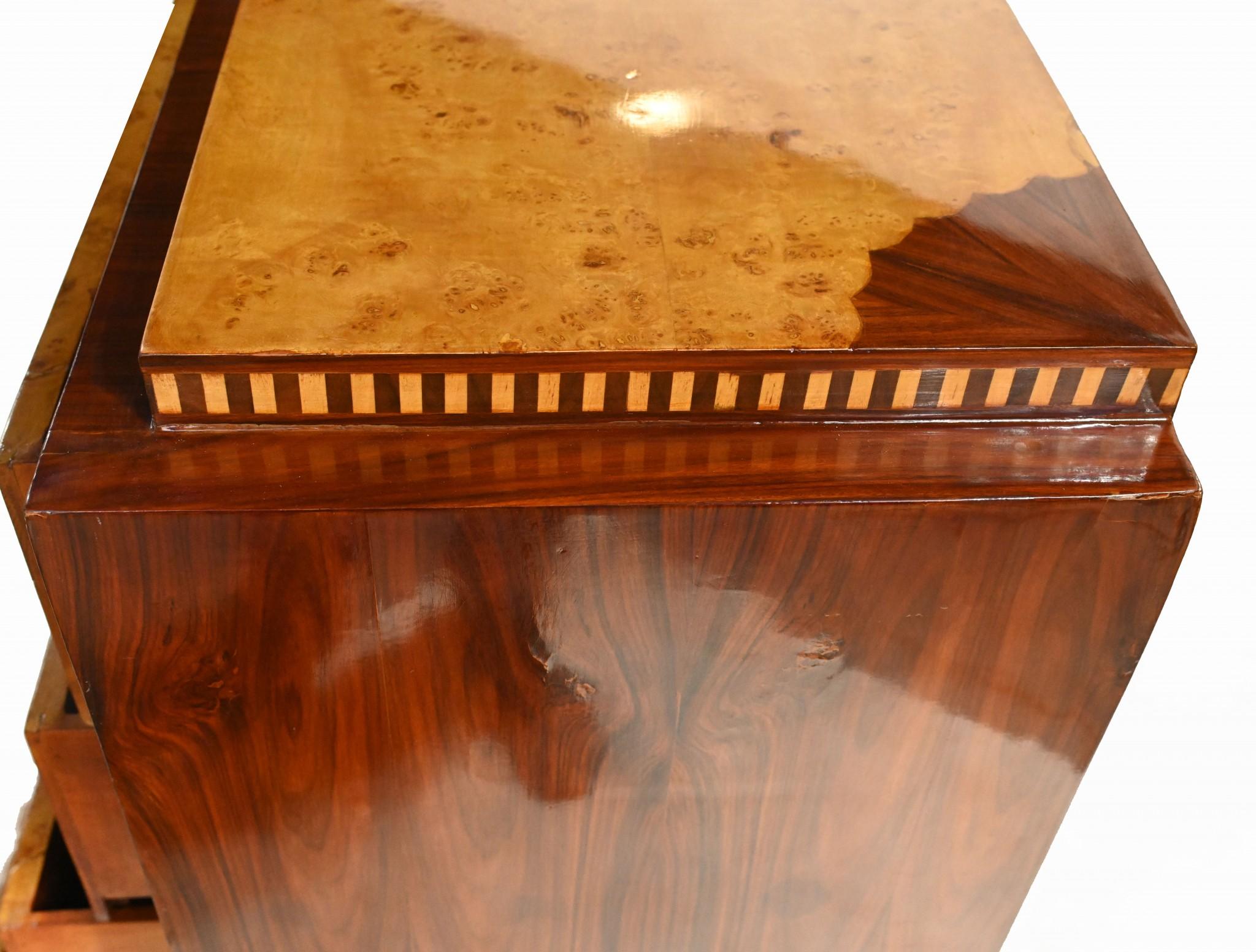 Art Deco Chest Drawers Vintage Roaring Twenties Commode For Sale 2