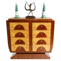 Cassettiera Art Deco Vintage Anni Venti Ruggenti Commode