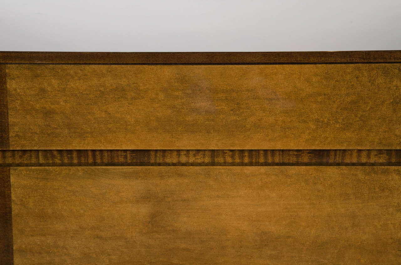 Art Deco Chest in Bookmatched Exotic Elm and Walnut Eliel Saarinen Style In Excellent Condition In New York, NY