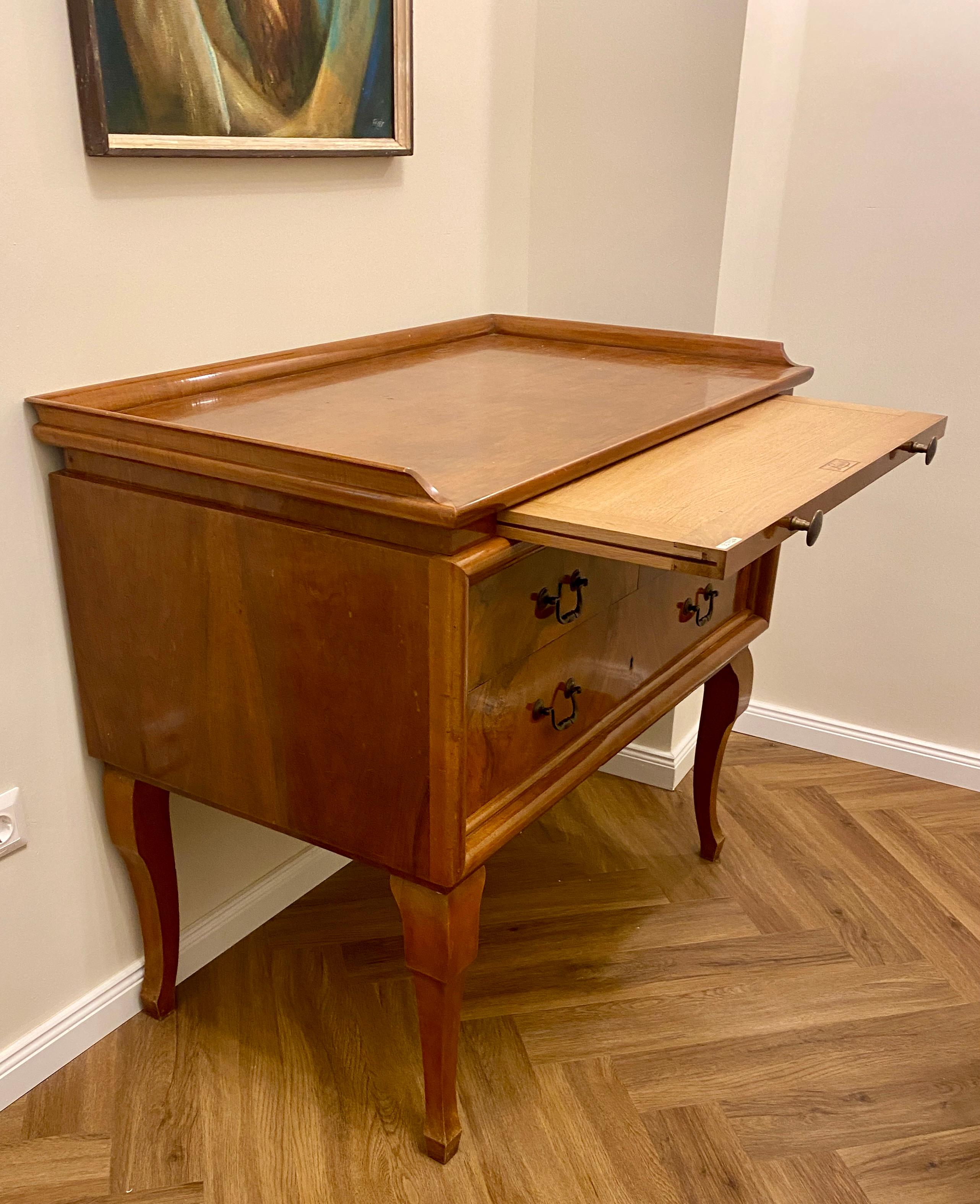 Art Deco Chest of Drawer or Commode Signed Lingel 1930' In Excellent Condition For Sale In Rome, IT