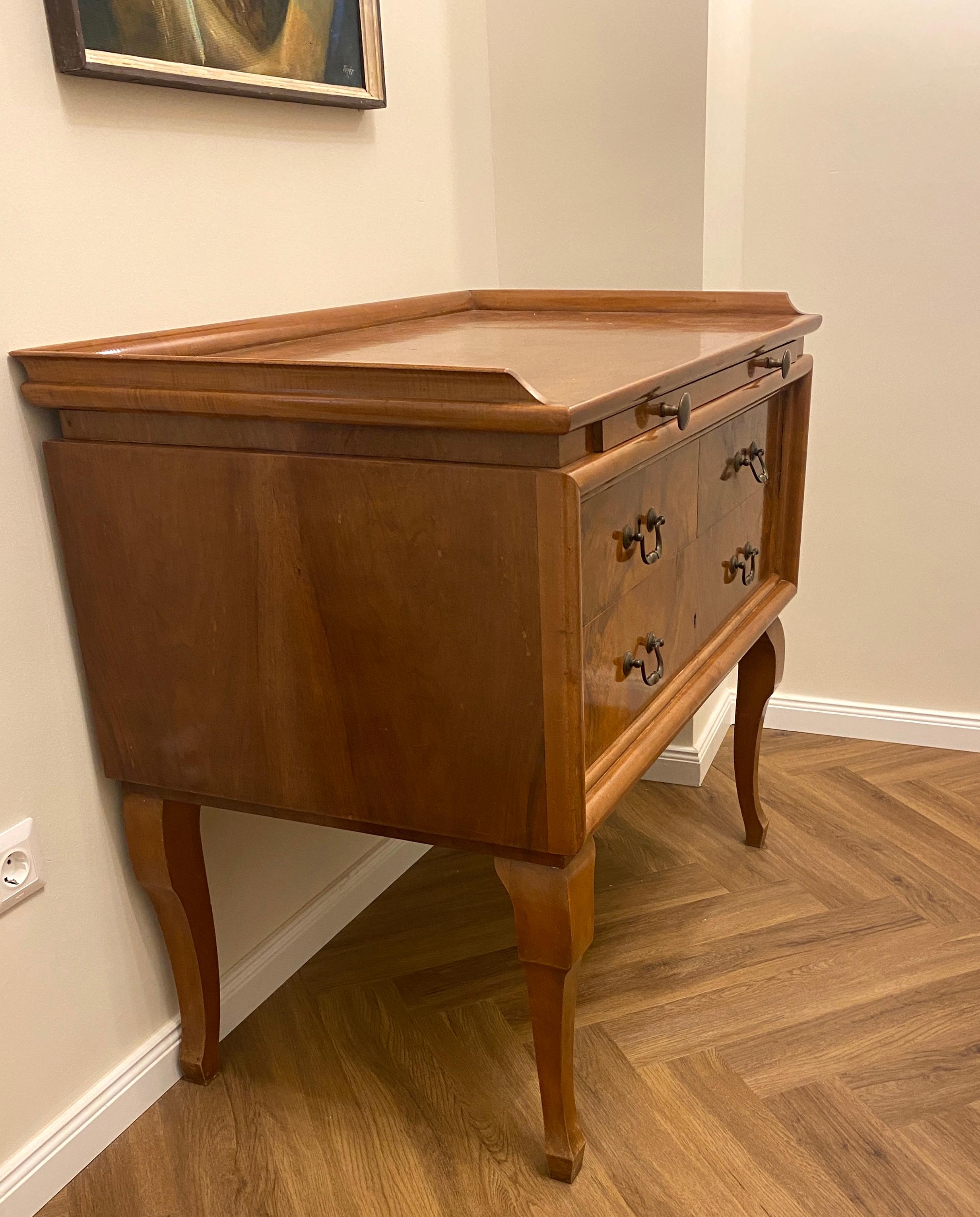 Art Deco Chest of Drawer or Commode Signed Lingel 1930' For Sale 1