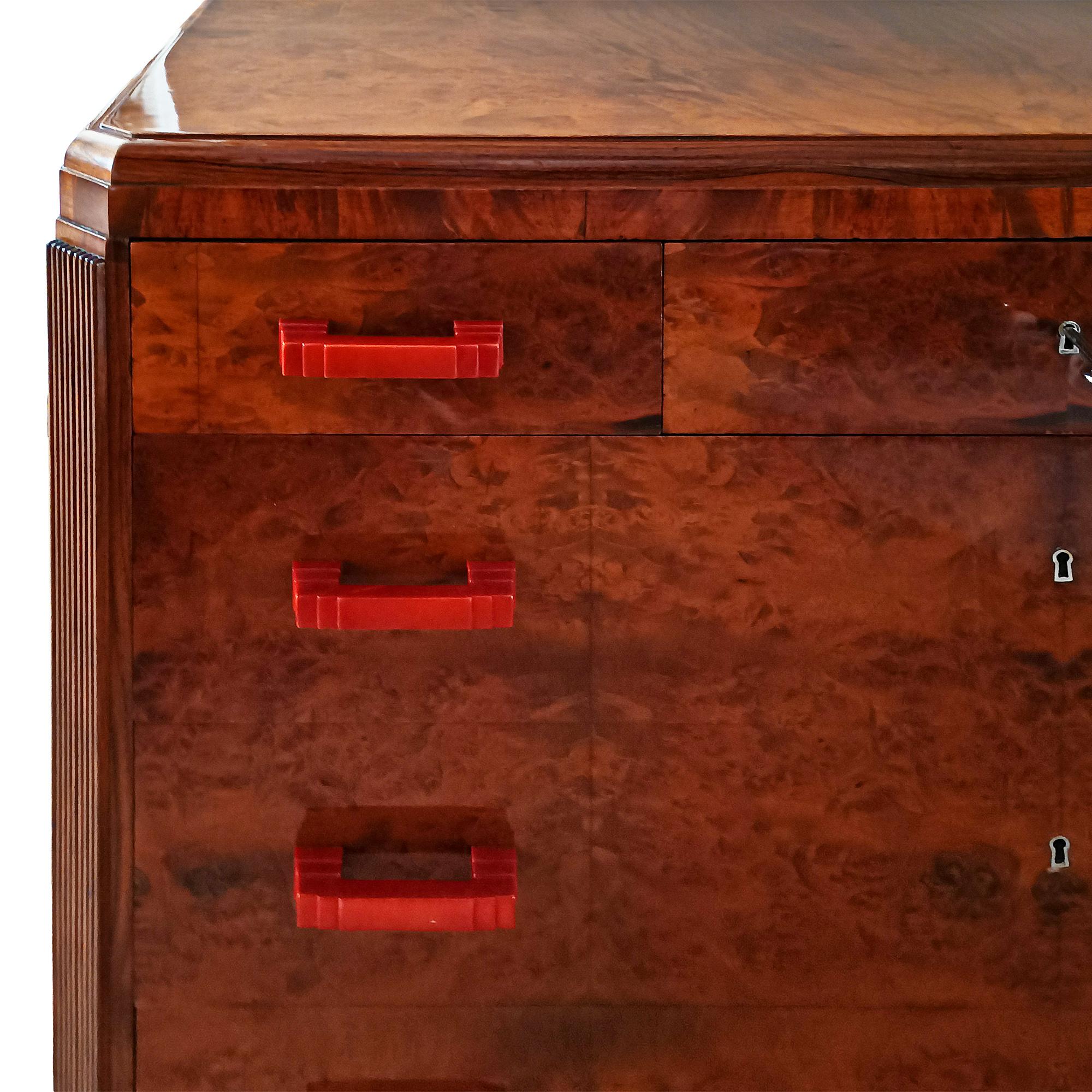 Ottone Cassettiera Art Déco - Barcellona 1930 in vendita