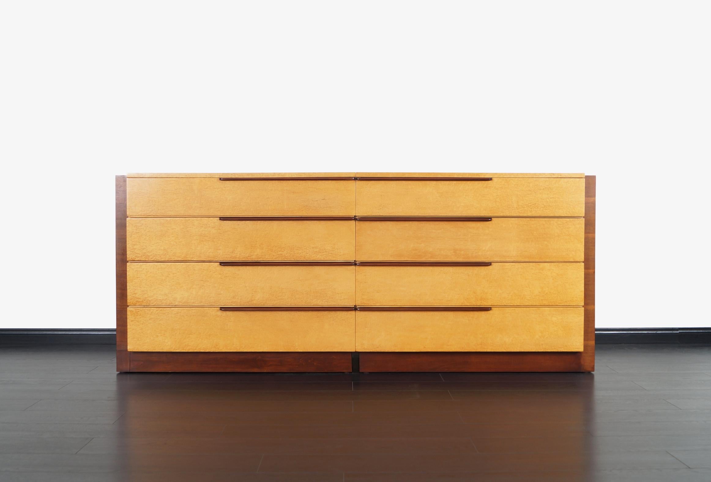 Mid-Century Modern Art Deco Chest of Drawers by Gilbert Rohde