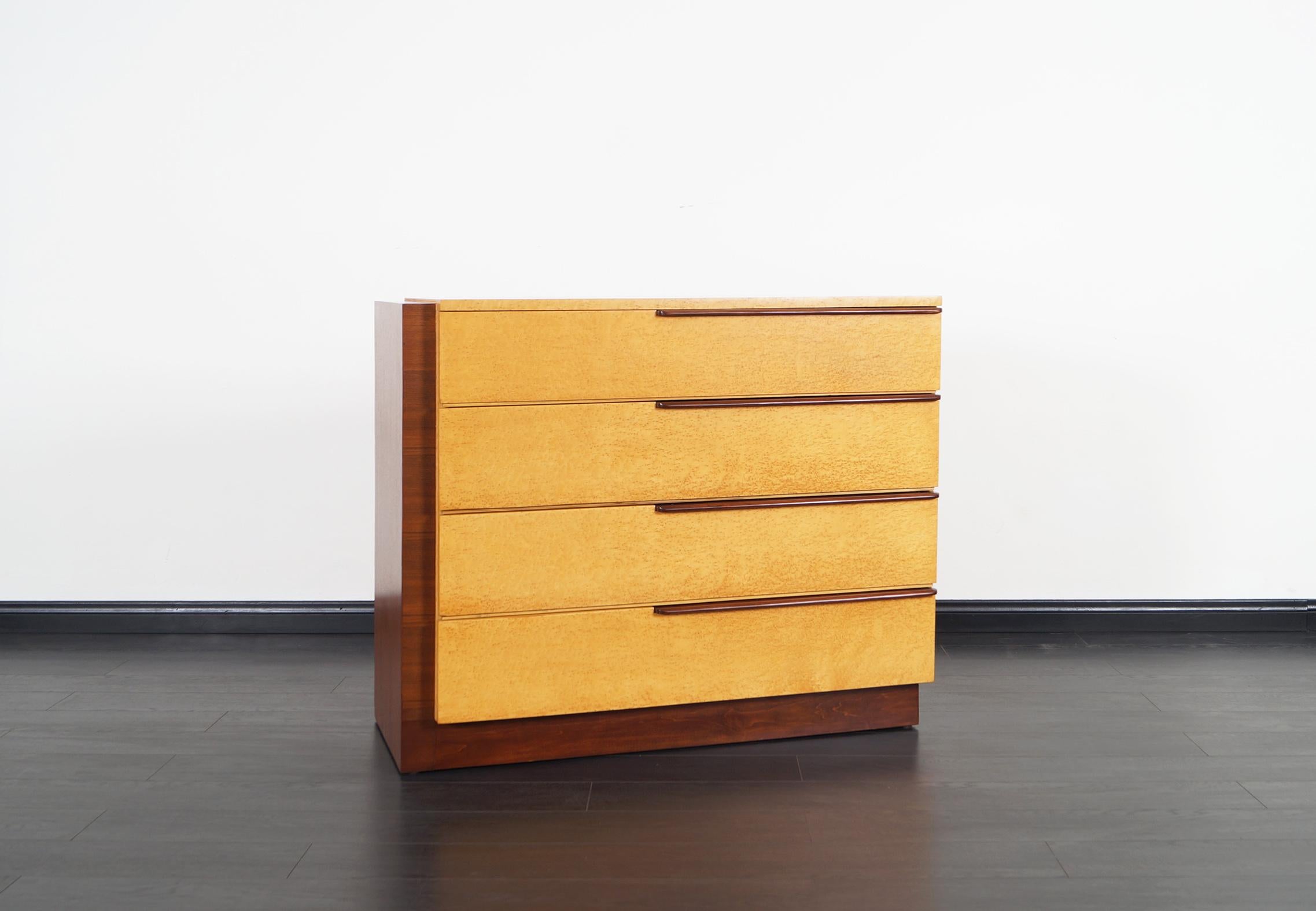 Mid-20th Century Art Deco Chest of Drawers by Gilbert Rohde