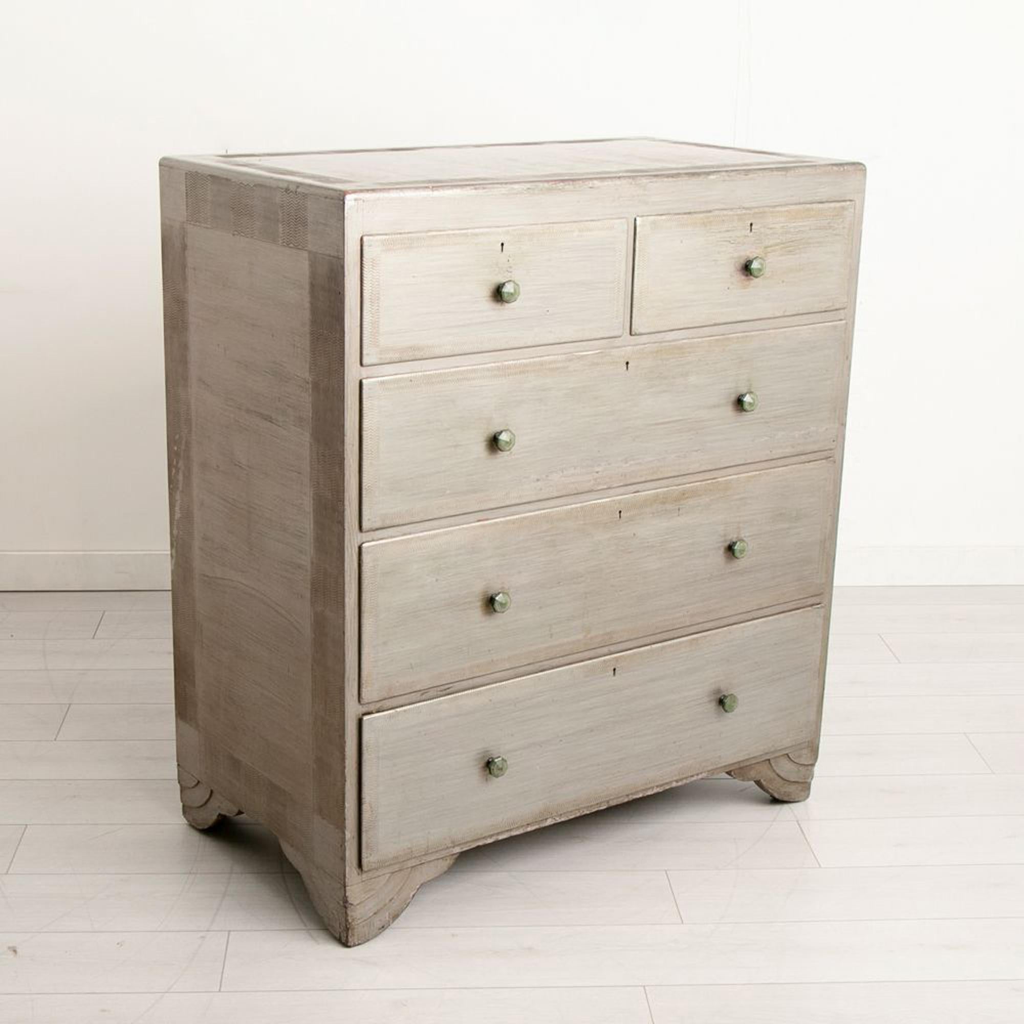 British Art Deco Chest of Drawers by Rowley of London, c.1930