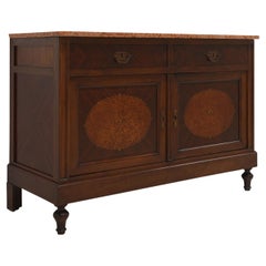 Used Art Deco Chest of Drawers / Cabinet in Mahogany Marble, circa 1925