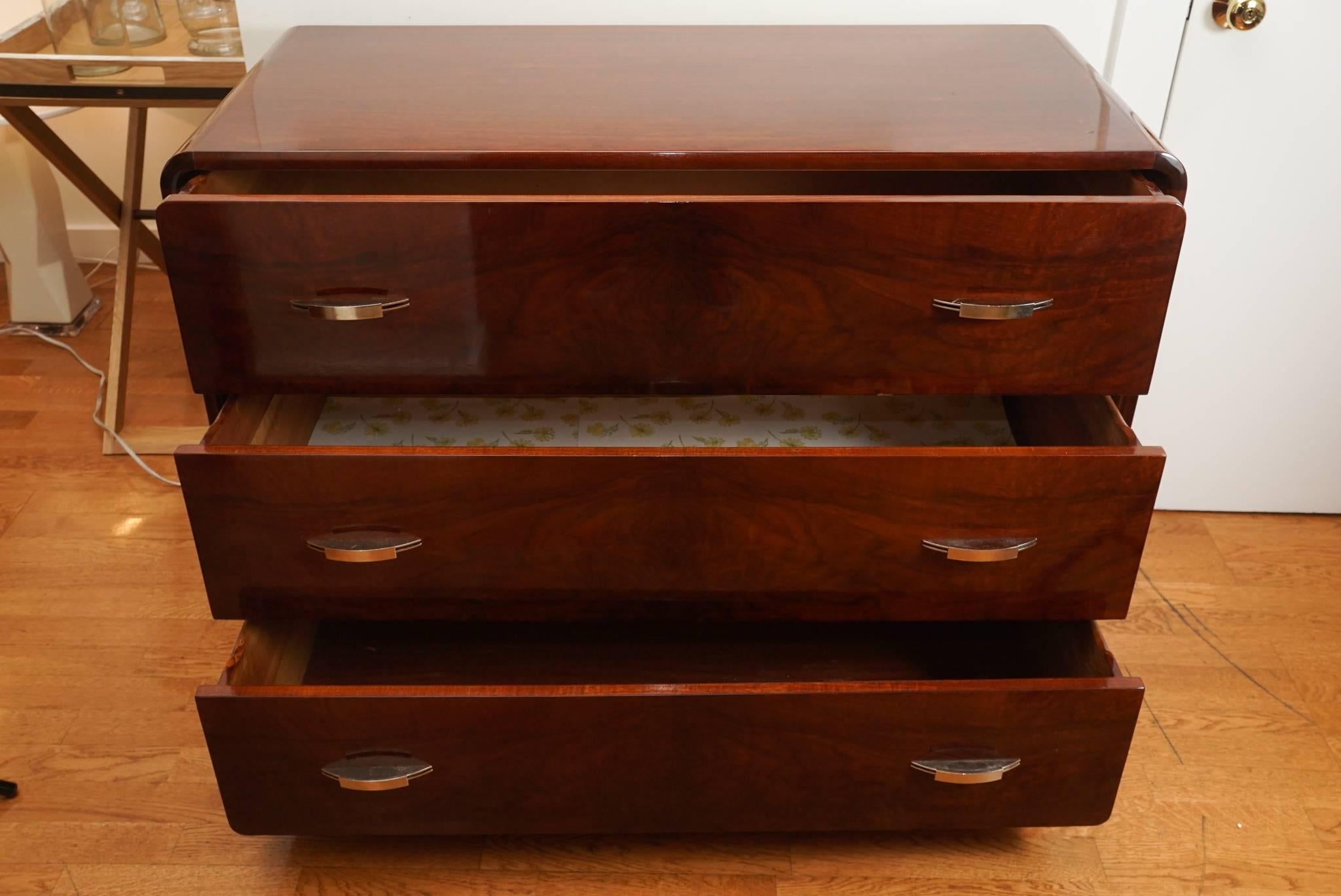 Mahogany Art Deco Chest of Drawers