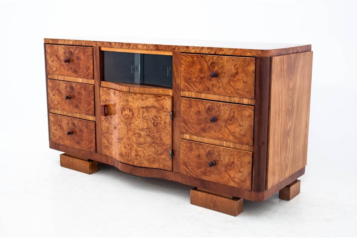 Veneer Art Deco Chest of Drawers from 1940