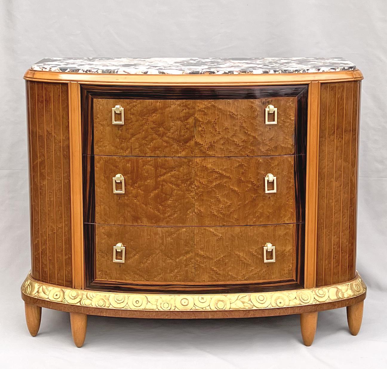 French Art Deco Chest of Drawers from Mercier Frères Paris