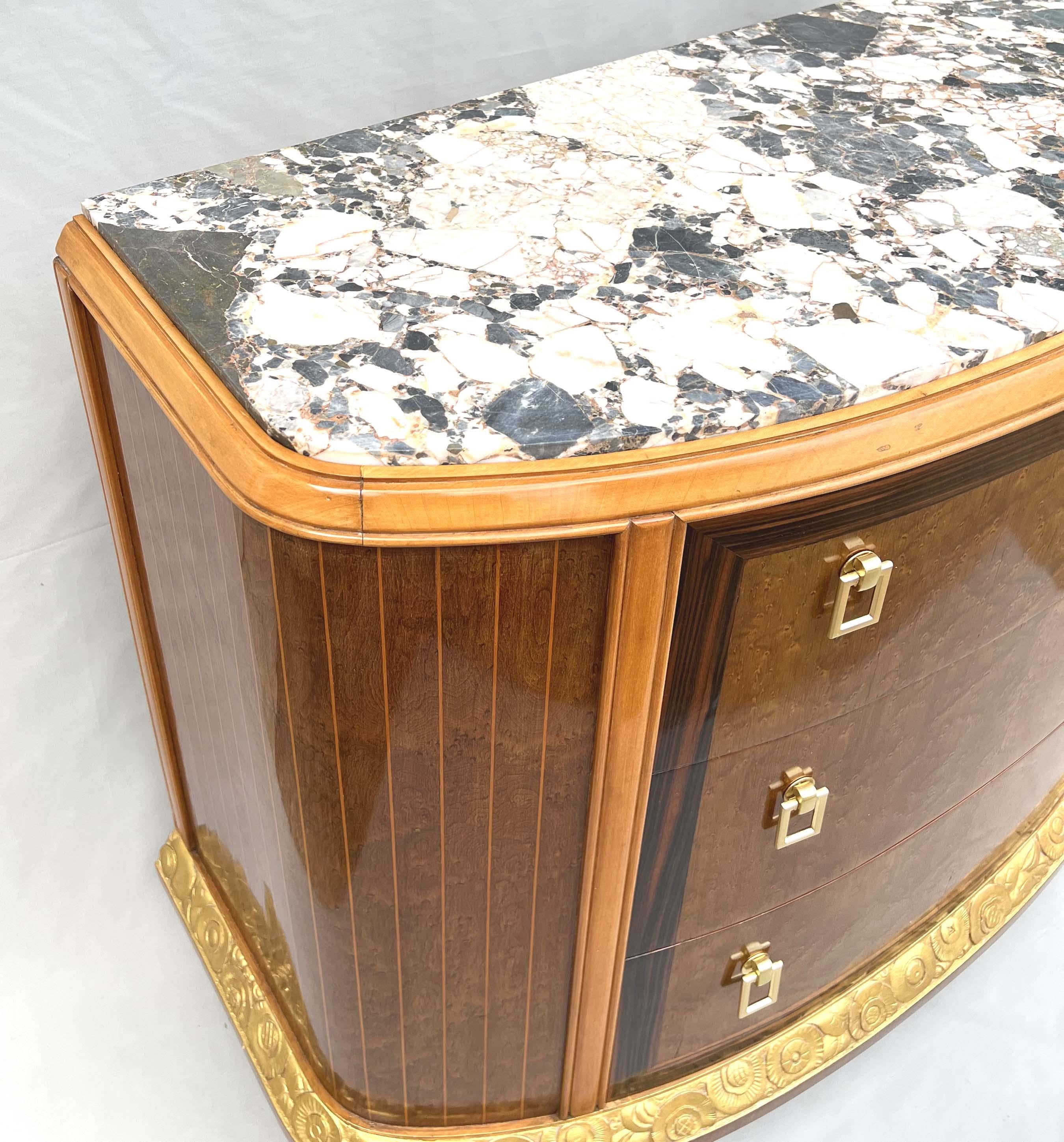Polished Art Deco Chest of Drawers from Mercier Frères Paris