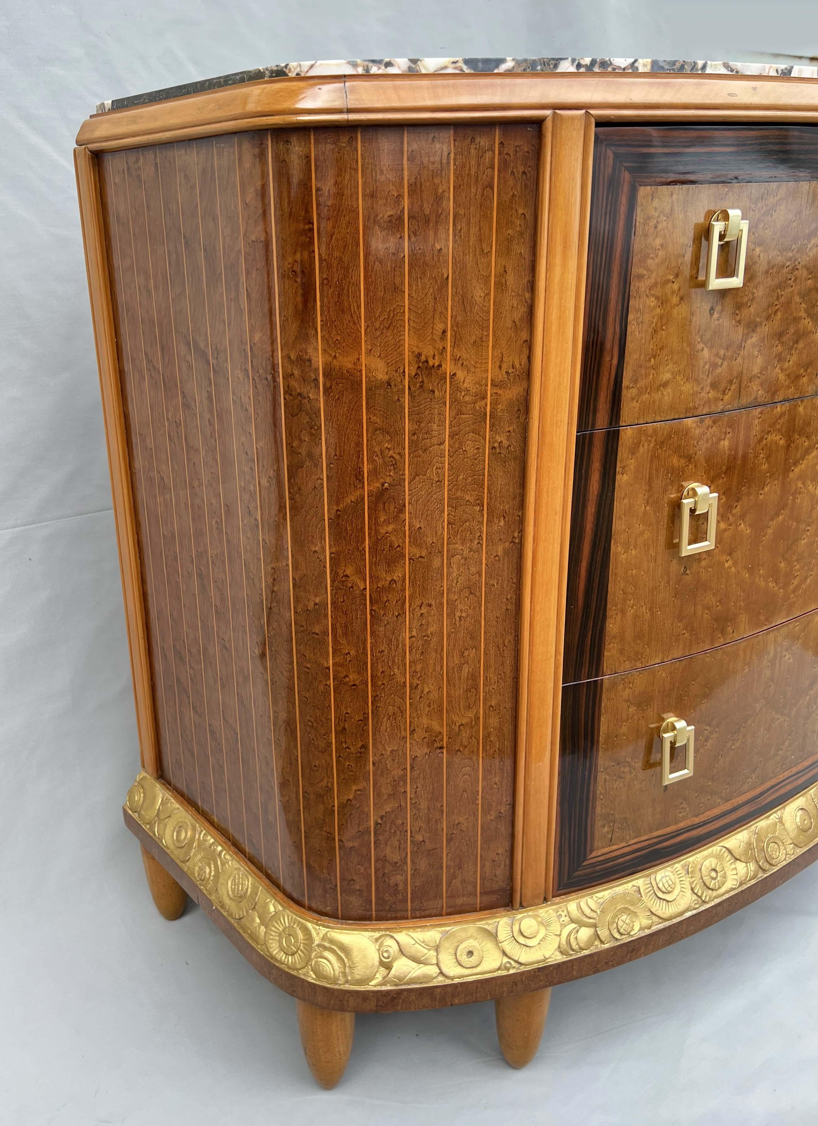 Art Deco Chest of Drawers from Mercier Frères Paris In Good Condition In CHALON-SUR-SAÔNE, FR