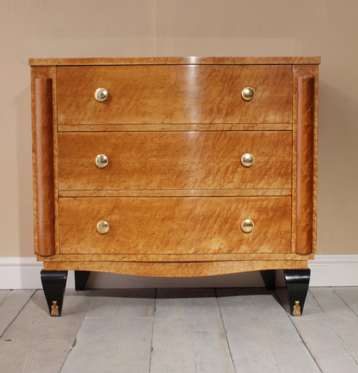 Art Deco Chest of Drawers in Bird's-Eye Maple 3