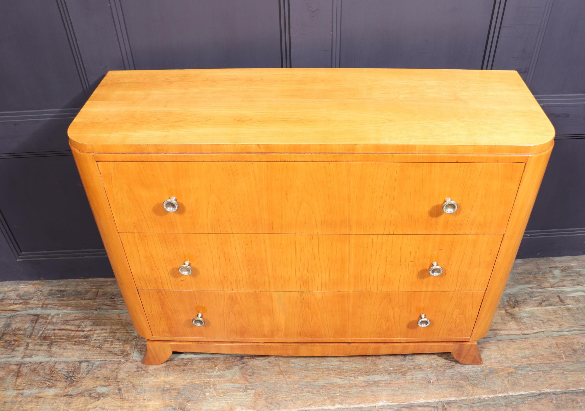 Art Deco Chest of Drawers in Cherry 2