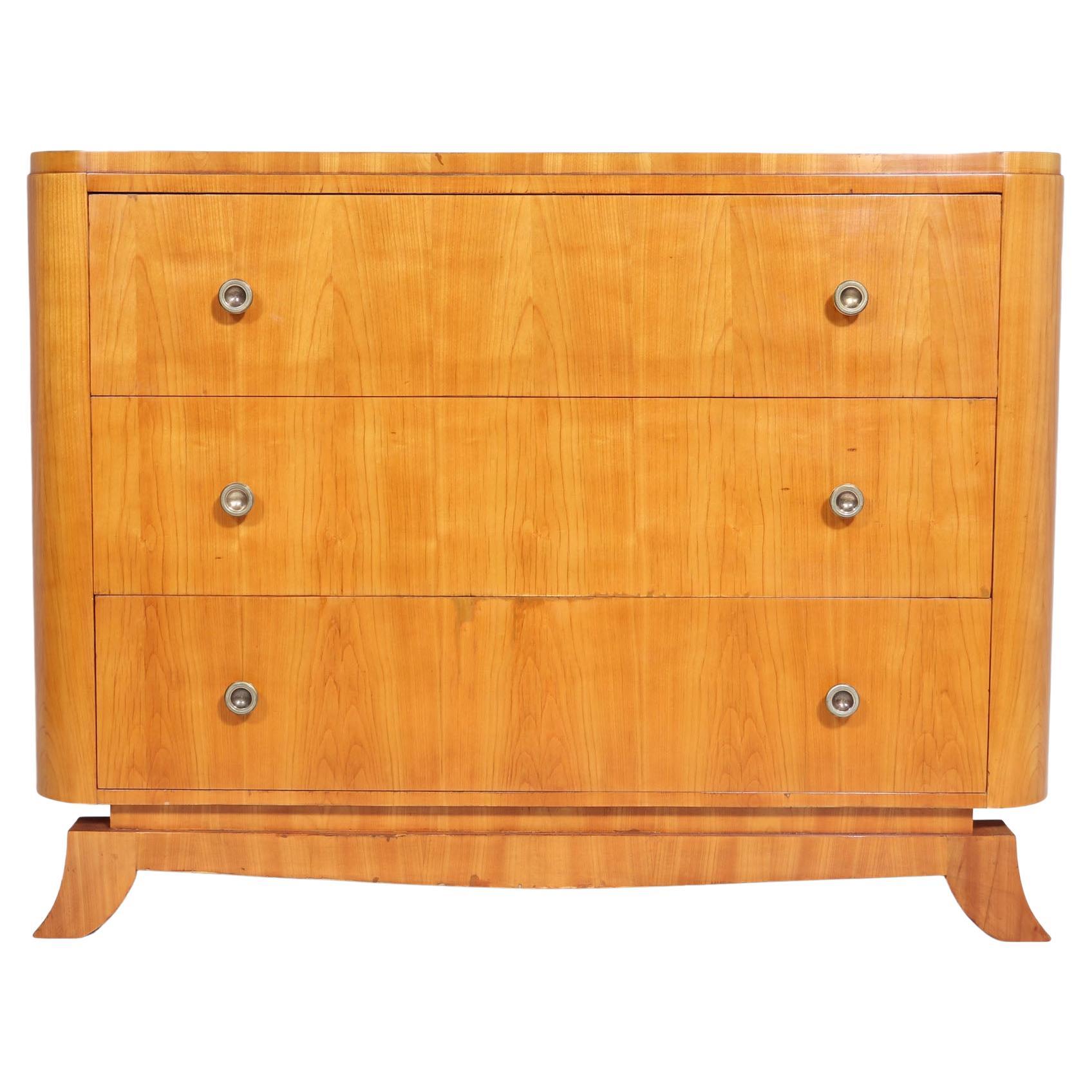 Art Deco Chest of Drawers in Cherry