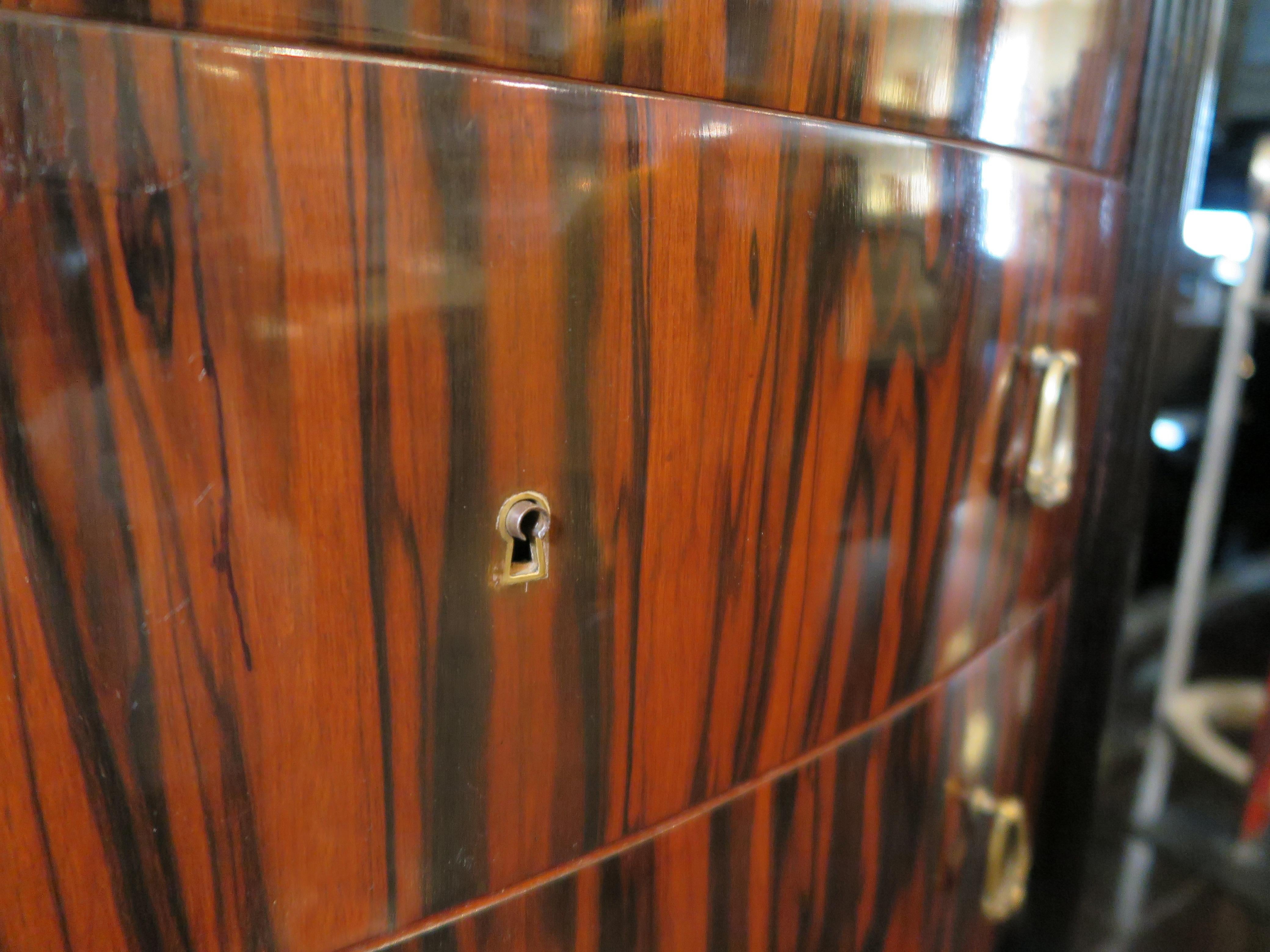 Art Deco Chest of Drawers in Macassar Ebony Attributed to Michel Dufet 3