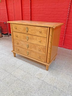Art Deco Chest of Drawers in Maple and Bird's Eye Maple