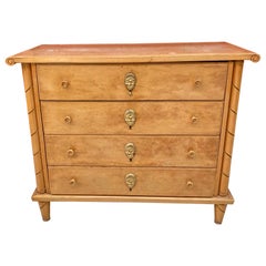 Retro Art Deco Chest of Drawers in Maple and Bird's Eye Maple