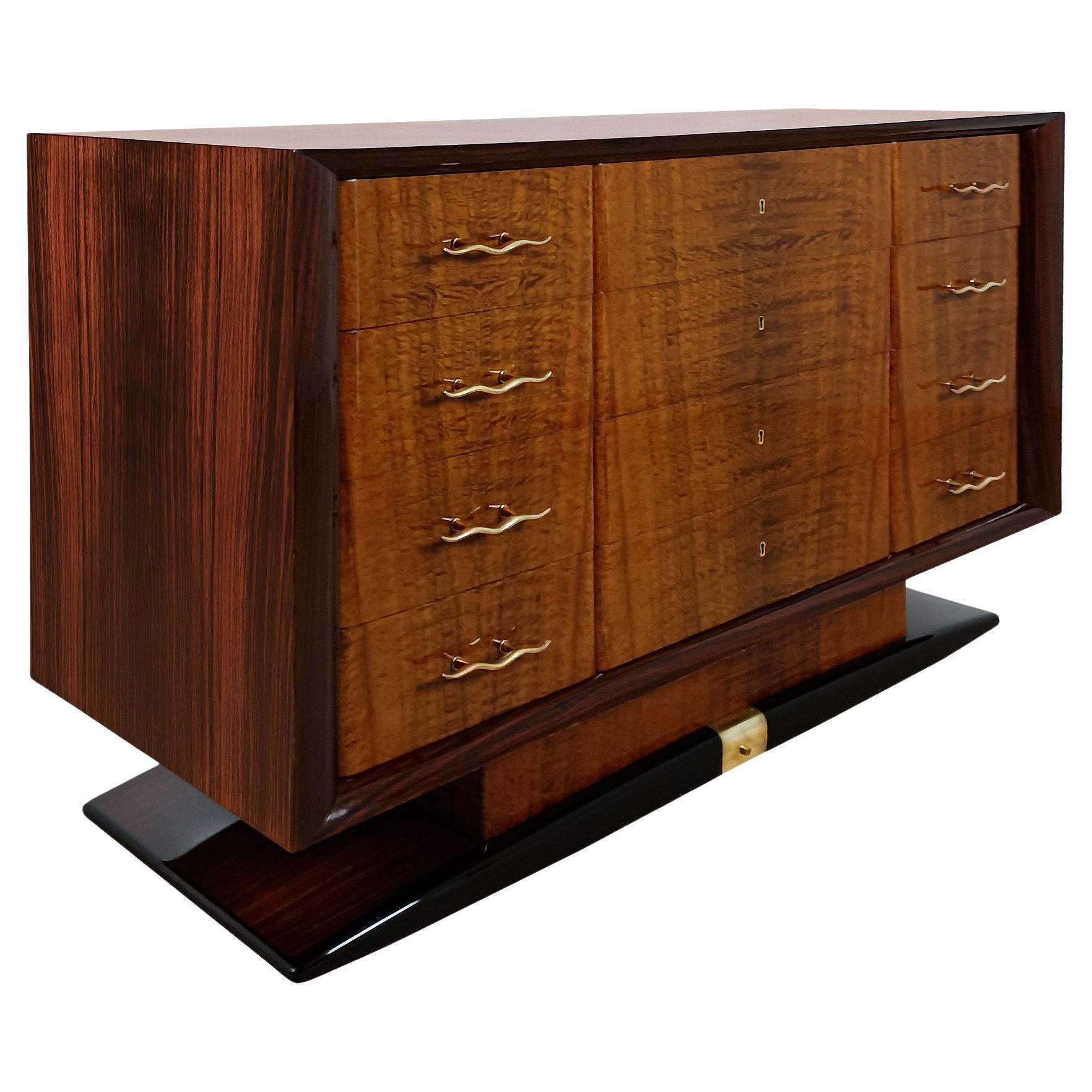 Art Deco chest of drawers – Italy 1930 For Sale