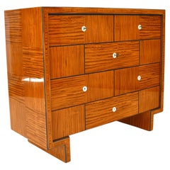 Art Deco Chest of Drawers Lemon Wood 6 Drawers 1920 in the Style Josef Frank