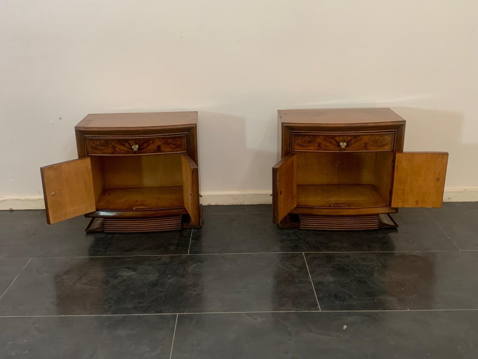 Cassettiera, specchio e comodini Art Deco di Premuda furnit in vendita 5