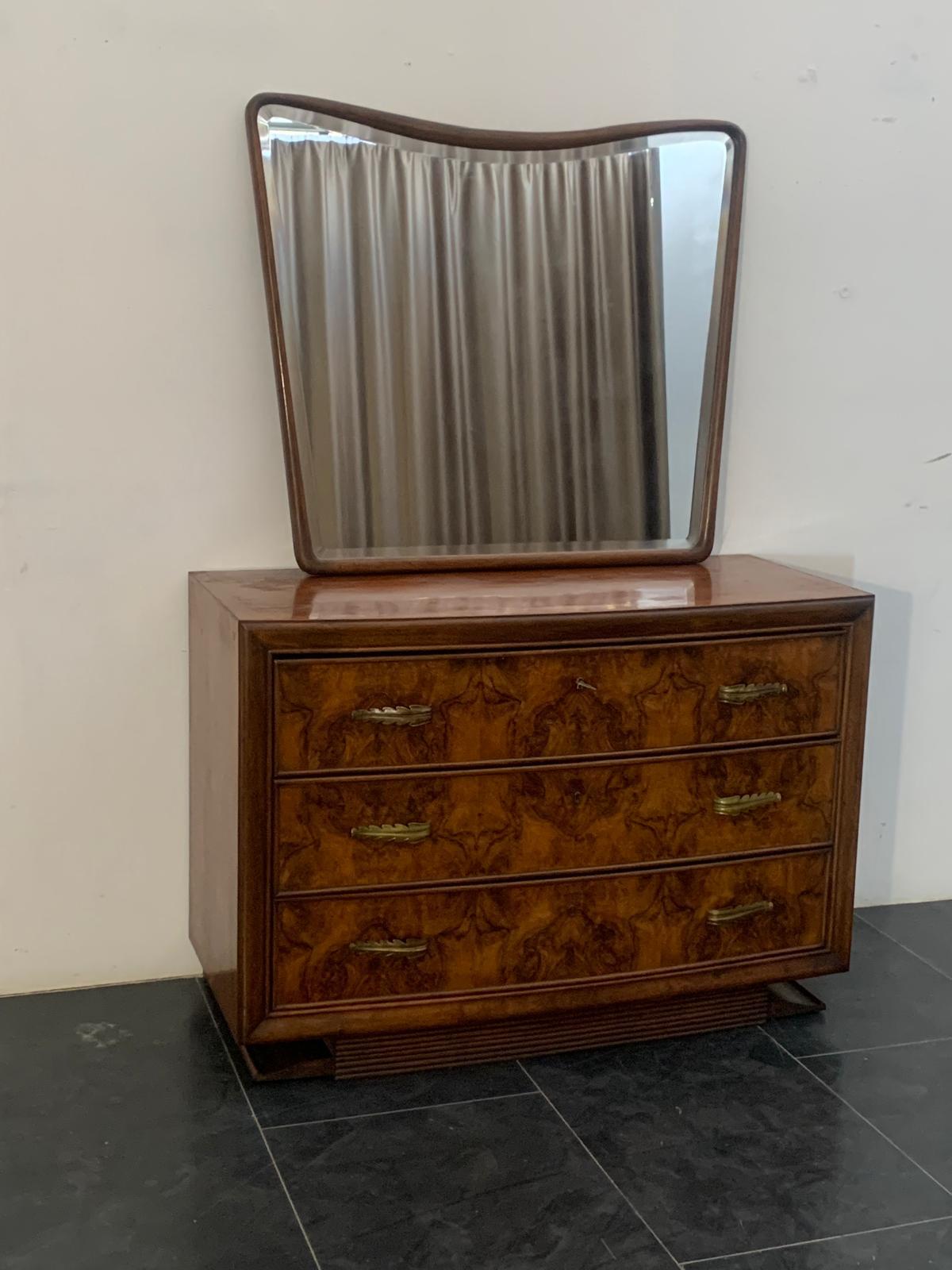 Italiano Cassettiera, specchio e comodini Art Deco di Premuda furnit in vendita