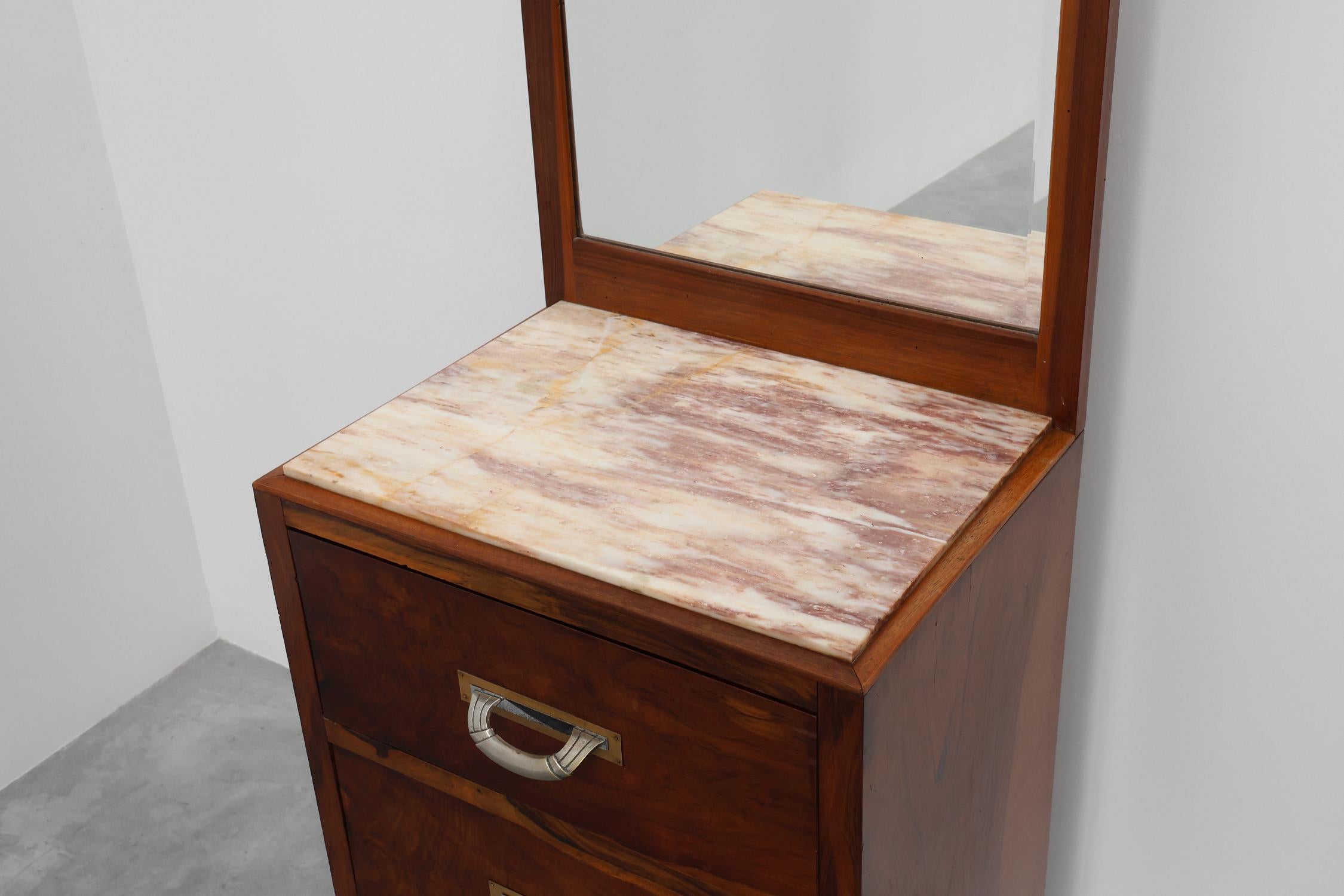 Art Deco Chest of drawers or dressing table with mirror, France 1930s For Sale 5