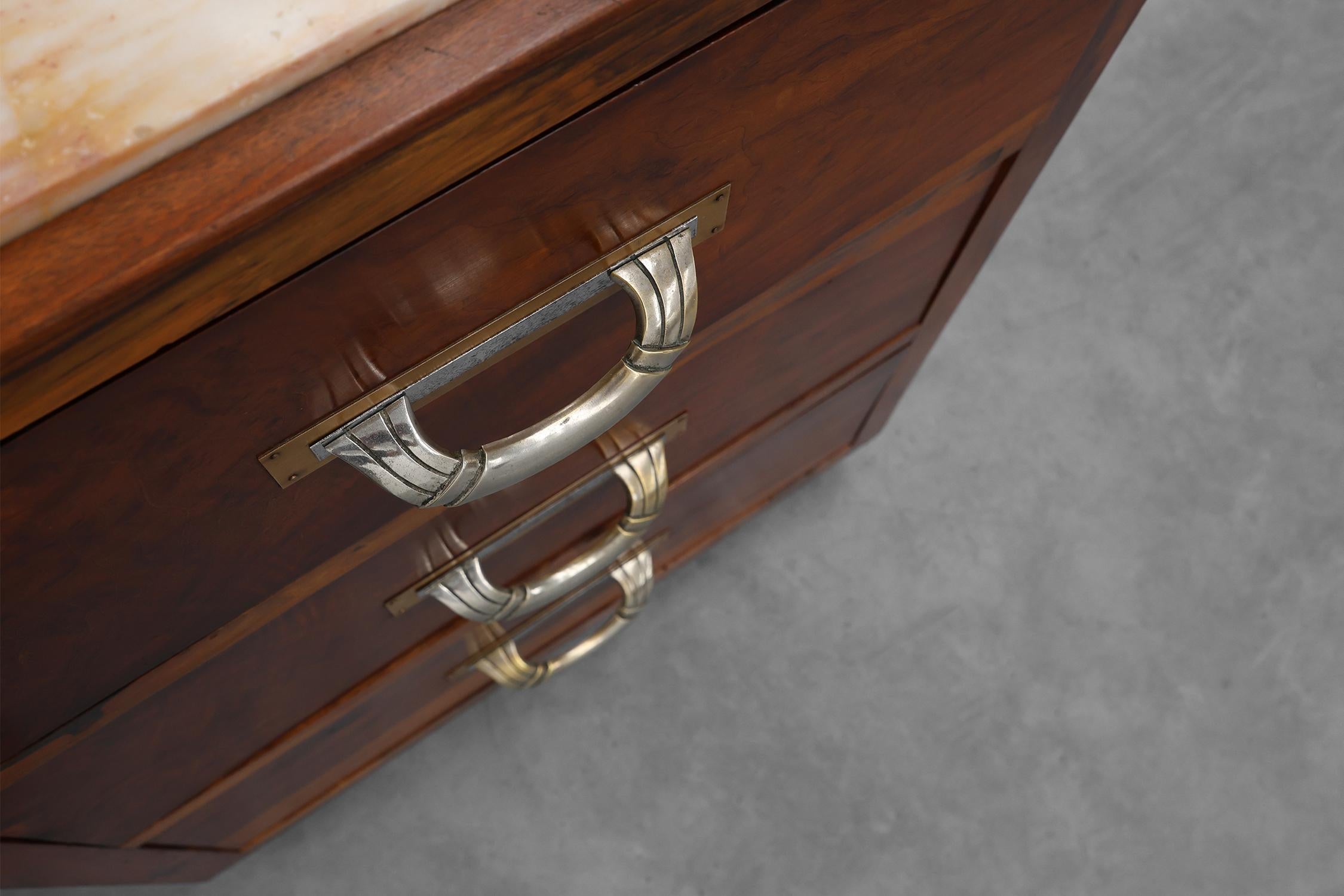 Art Deco Chest of drawers or dressing table with mirror, France 1930s For Sale 6