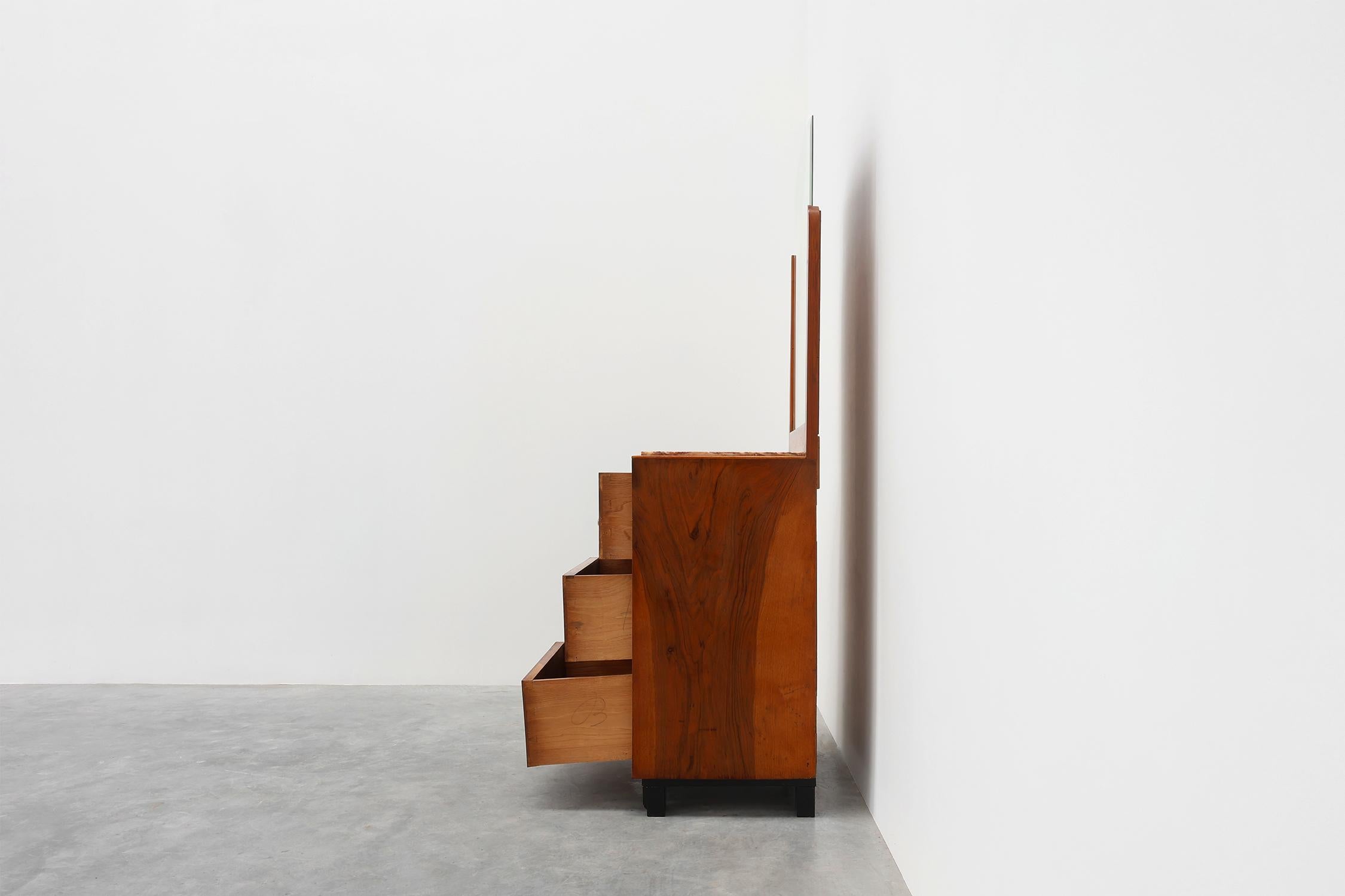 Art Deco Chest of drawers or dressing table with mirror, France 1930s For Sale 2