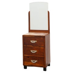 Art Deco Chest of drawers or dressing table with mirror, France 1930s