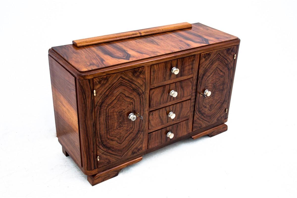 Art Deco Chest of Drawers, Poland, 1940s After Renovation In Good Condition In Chorzów, PL