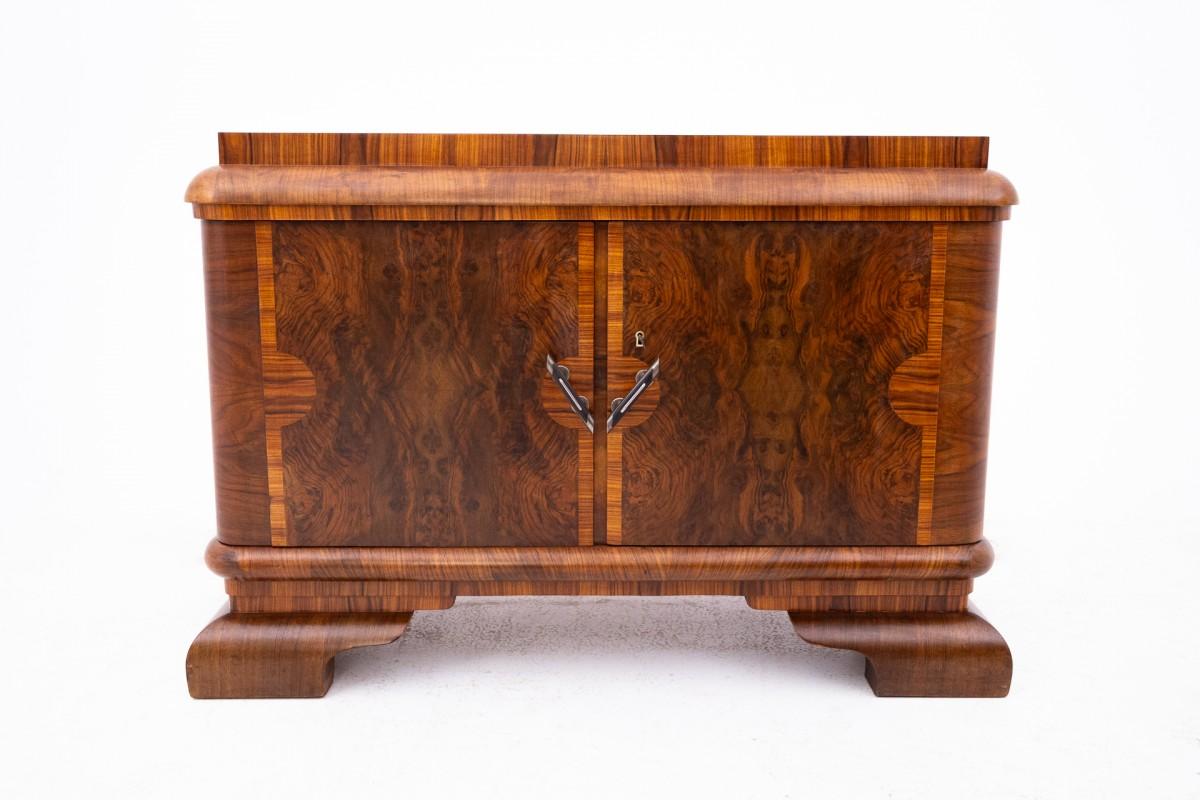 Kommode im Art déco-Stil, Polen, 1940er Jahre.