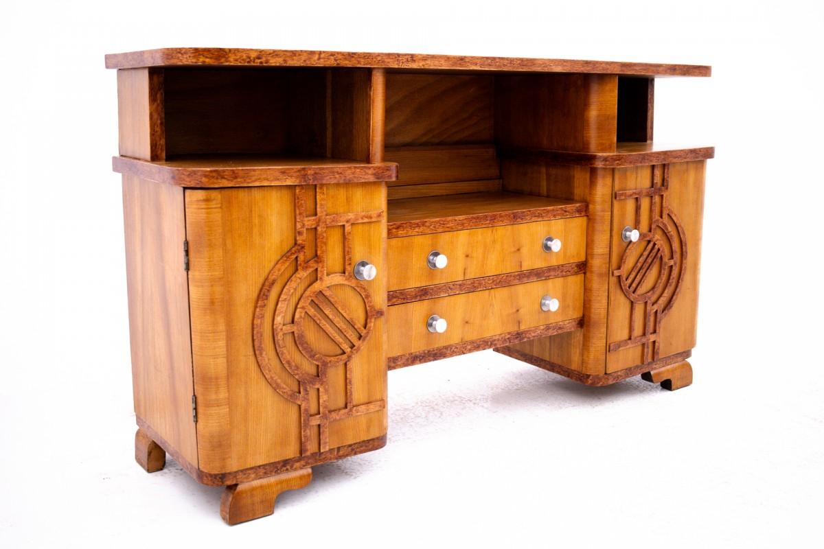 Polish Art Deco chest of drawers, Poland, mid-20th century. For Sale