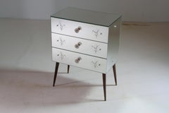 Art Deco Chest of Drawers with Mirror, 1950s