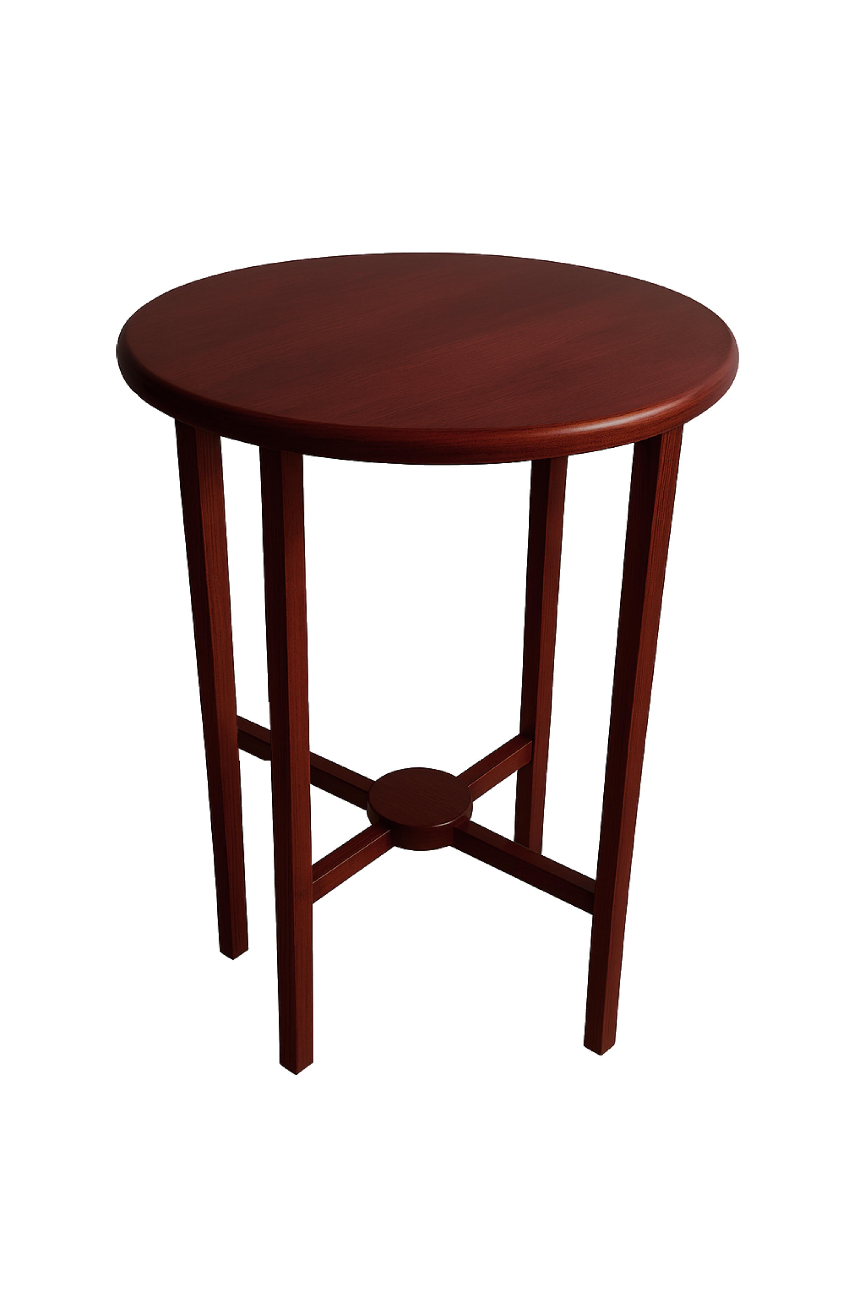 French Art Deco Chestnut Side Table, 20th Century For Sale