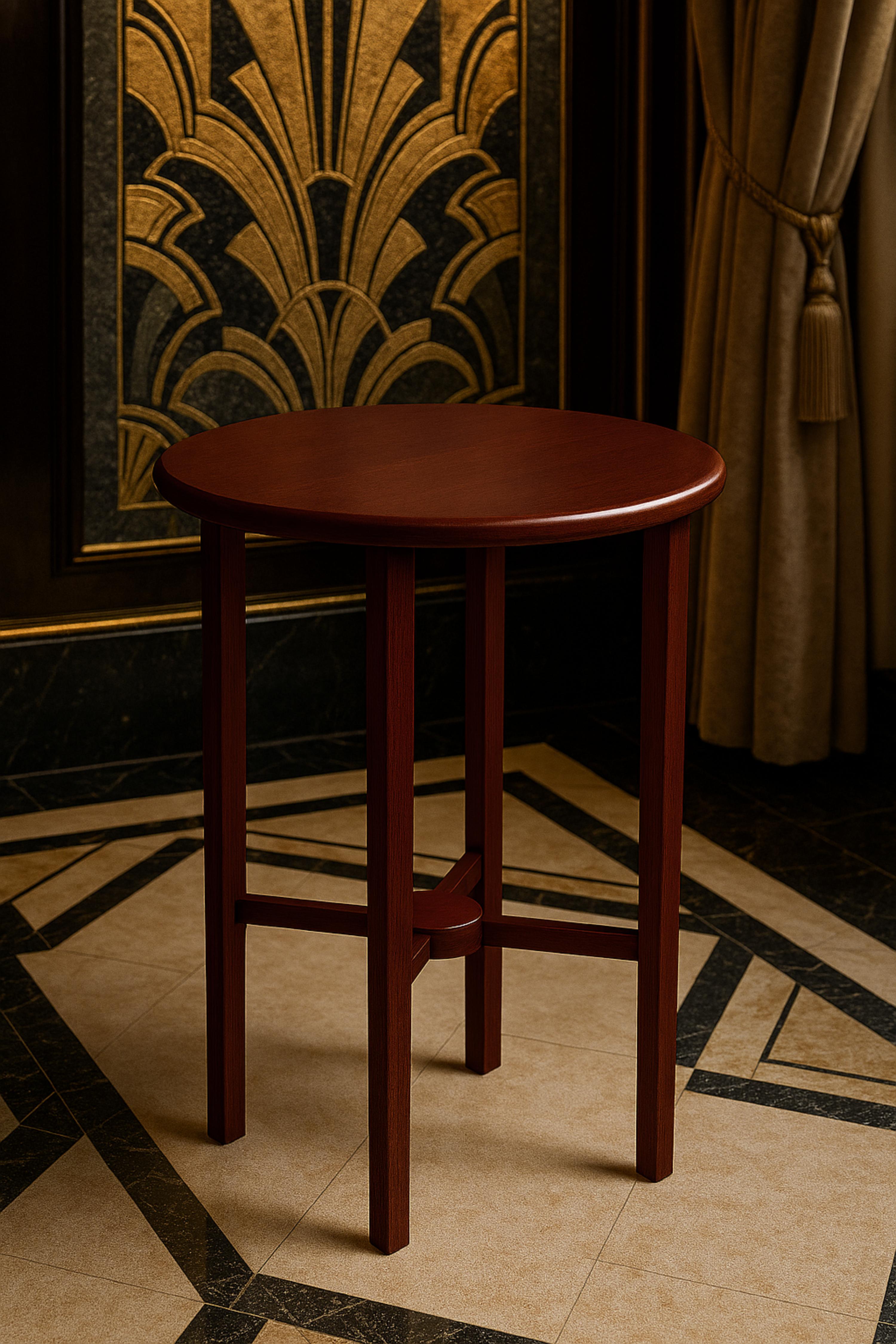 Art Deco Chestnut Side Table, 20th Century In Good Condition For Sale In Lisbon, PT