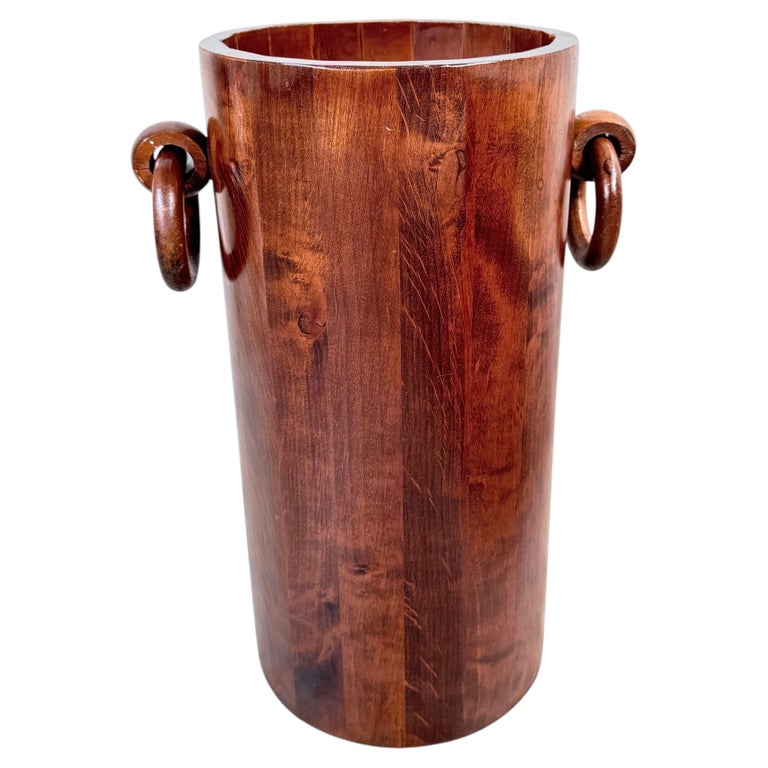 Handgeschnitzter Regenschirmständer aus Holz im Art-Déco-Stil, Frankreich, 1930er Jahre im Angebot bei 1stDibs Deutschland