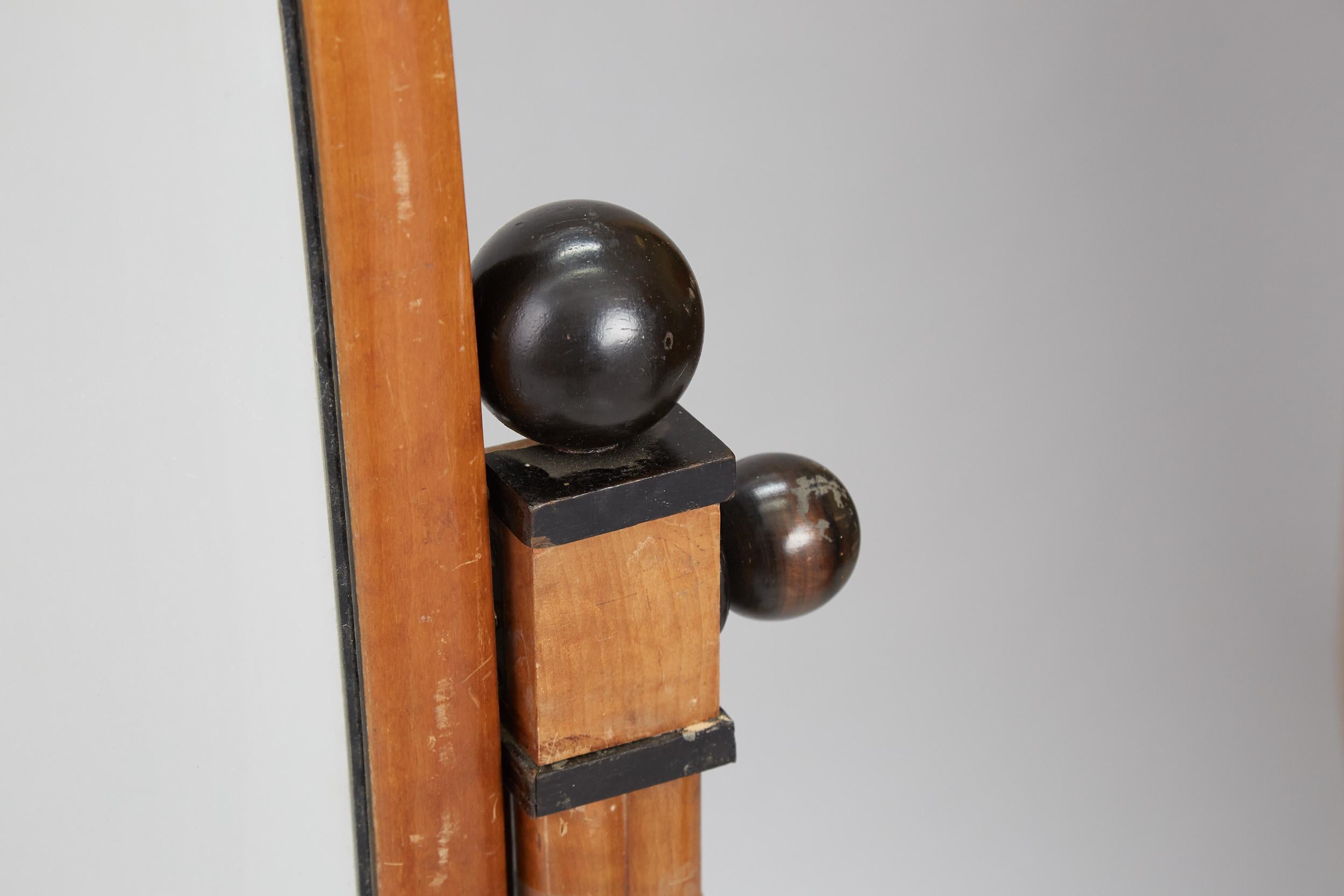 Art Deco Cheval Mirror, Maple, 1930s In Fair Condition In London, GB
